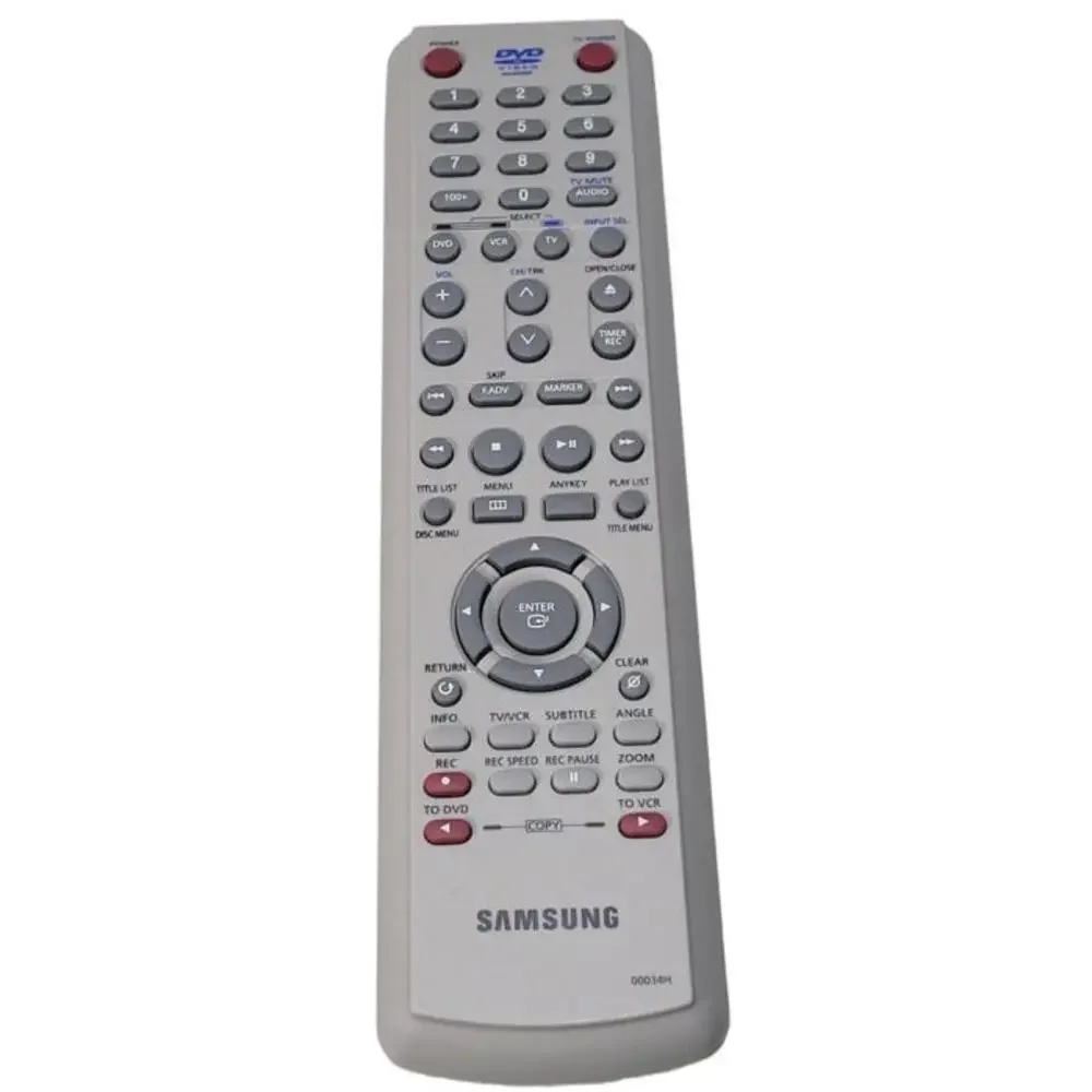 Samsung 00034H Remote Control Replacement For Samsung DVD-VR320 VCR DVD Combo